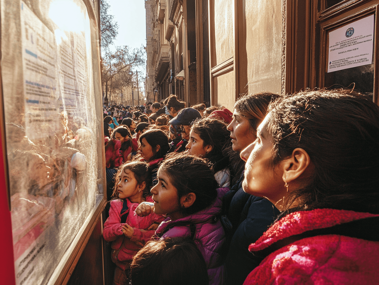 Familias revisando fechas y resultados del Sistema de Admisión Escolar en Chile
